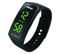 Orologio digitale per bambini e bambine, impermeabile, adatto allo sport, con sveglia; funzionamento elettronico con retroilluminazione a LED