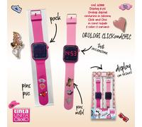 Orologio Digitale Touch Screen TintaUnita Clik: Display LED cinturino in Silicon