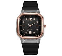 Orologio digitale trasparente alla moda con quadrante da donna al quarzo cinturino in silicone orologio da uomo e donna coppia studente Gbd200sm-1a5, D, misura unica