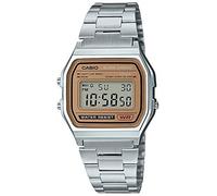 Orologio digitale vintage collezione CASIO quadrante oro A-158WEA-9JF origina...