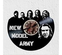 Orologio disco in vinile Sillueta Justin Sullivan post-punk rock new model army