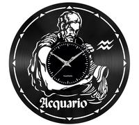 Orologio disco vinil clock orologio da parete segno zodiacale acquario