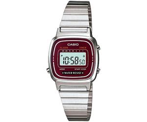 Orologio Donna Casio Acciaio Vintage Multifunzione Rosso LA670WA-4DF