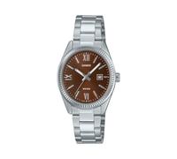 Casio Orologio donna LTP-1302DD-5AV Lady Date Marrone Ø 30 mm