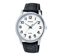 Orologio Donna CASIO LTP-1303L-7BVDF Vera Pelle Nero Bianco Classico Vintage