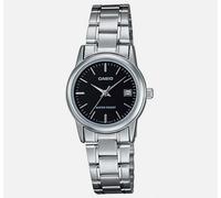 Orologio donna CASIO mod.LTP-V002D-1AUDF acciaio quadrante nero con Datario 26mm