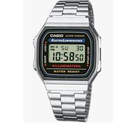 Orologio donna CASIO Unisex ref. A168WA-1WDF acciaio Silver luce sveglia 34mm