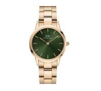 Orologio Donna Daniel Wellington Iconic Link DW00100420 Oro Rosa Quadrante Verde