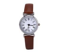 Orologio Donna Elegante, Orologi al quarzo da donna, squisiti piccoli e semplici da donna, stile retrò, in pelle, mini orologio da polso (05)