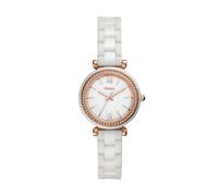 Orologio Donna FOSSIL CARLIE CE1104 Ceramica Bianco Rosè