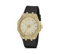 GUESS Orologio analogico 'SHIMMER' oro / nero, Taglia One Size
