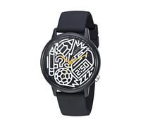 GUESS Orologio Analogico al Quarzo Unisex Adulti con Cinturino in Silicone V0023M8