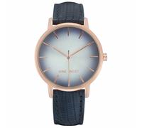 Nine West Blue Leather Dress Watch