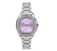 Orologio Donna Ops Colored Square OPSPW-992 Silver Ghiera Brillanti Bianchi