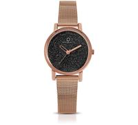 Orologio Donna Ops Objects Glitter Mini OPSPOSH-119 Oro Rosa Nero Maglia Milano