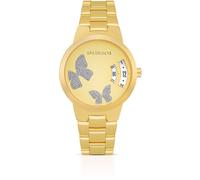 Orologio Donna OPS Objects OPSPW-806 Dorato Quadrante Oro con Farfalle Glitter