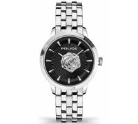 POLICE Marietas - Orologio analogico al quarzo da donna con cinturino in acciaio inossidabile, Nero/argento, Bracciale