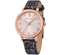 Police Orologio Donna Analogico Al quarzo con cinturino Cuoio PL16033MSRB.32