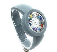 Orologio Donna Silicone in Vetro di Murano Murrina Millefiori