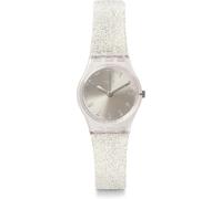 Orologio Donna Swatch Silicone SILVER GLISTAR TOO Solo Tempo Glitter Trasparente