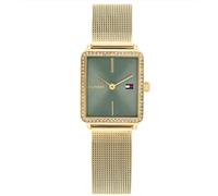 Tommy Hilfiger Orologio Con Movimento Al Quarzo A Due Lancette da Donna con Cinturino in Maglia Metallica in Acciaio Inossidabile di Colore Dorato - 1782791, Grey