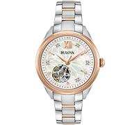 Bulova Orologio Analogico Automaticamente Donne con Cinturino in Acciaio Inox 98P170