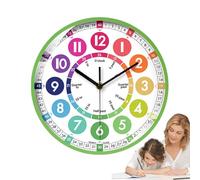 Orologio educativo - Display da parete a colori, orologio da sala apprendimento | Migliore gestione del tempo, insegna a raccontare per bambini, guida visiva da 10 pollici, studio precoce in classe