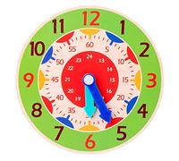 Orologio educativo in legno, giocattolo educativo per l'ora, cognitione, giocattolo educativo per la scuola materna, junior, orologi di laurea, insegnante, insegnante di raccontare il tempo silenzioso