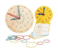 Orologio educativo per bambini, materiale educativo matematico da toccare, pratico giocattolo come materiale educativo, per l'asilo, la scuola materna, la casa, in viaggio, l'aula, il gioco educativo