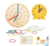 Orologio Educativo per Bambini per Imparare a Leggere l'Ora | Materiali Pratici per l'Istruzione Domestica | Orologio Insegnante per Bambini per Insegnare l'Ora,Per , Asilo, Aula, Studio E Dive