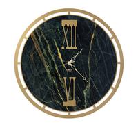Orologio effetto marmo pregiato Mood Diametro 63 cm colore Oro lancette e dei numeri romani quadrante dall'effetto marmo trasparente e venature d'oro