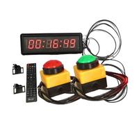 Orologio elettronico a LED da 11 pollici con conto alla rovescia e telecomando, cronometro, timer a intervalli, orologio da parete Molteplici modalità(2pcs 6cm buttons)