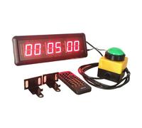 Orologio elettronico a LED da 11 pollici con conto alla rovescia e telecomando, cronometro, timer a intervalli, orologio da parete Display luminoso(6CM small button)
