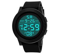 Orologio elettronico con data, da donna, con display a LED, digitale, sportivo, sportivo, cinturino intercambiabile, bianco, misura unica