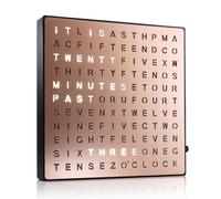 Orologio elettronico con parole, display a LED luminoso, funzionamento facile, scrivania da parete doppio uso per soggiorno, camera da letto, ufficio