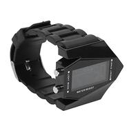 Orologio elettronico sportivo, display della data, funzione di allarme, stile aereo, anti-acqua, LED, orologio elettronico per ragazzi, bianco, datario, luci a LED, #912, Black, nero