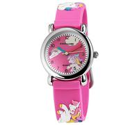Orologio Excellanc Pony con schermo rosa e cinturino in silicone rosa