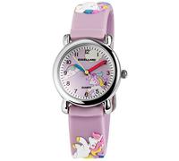 Orologio Excellanc Pony con schermo viola e cinturino in silicone viola
