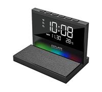 Explore Scientific BCC2002 Orologio da Scrivania con Ricarica Wireless