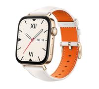 Orologio Fit 3 (Solo-B19V), Smartwatch Oro/Bianco, Bracciale In Pelle Bianco