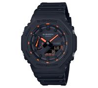 Orologio G-Shock GA-2100-1A4ER Neon Accent indici arancioni, carbon guard