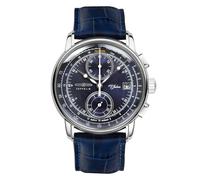 Orologio Giappone NUOVO ZEPPELIN 100th Anniversary Quadrante Blu 86703 Uomo
