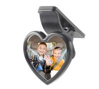 Orologio girevole per bambini, leggero, a forma di cuore, con supporto a regolabile a 360 gradi, visualizzatore di sicurezza per bambini per osservare i sedili posteriori e per interni