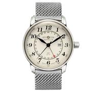Zeppelin LZ127 Graf GMT Quadrante Beige Al Quarzo 7642M5 50M Orologio da Uomo