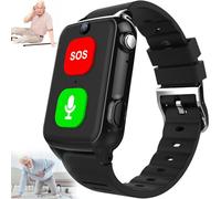 Orologio GPS per chiamate di emergenza con fotocamera per anziani, videochiamata 4G, soccorso SOS, cardiofrequenzimetro, ideale per demenza, Alzheimer, cura dell'autismo