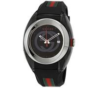 Orologio Gucci Uomo Sync XXL Sync XXL con cinturino in gomma con logo nero...