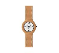 Orologio HIP HOP LEATHER HWU0200 Small 32mm Pelle Beige Bianco Uomo Donna Unisex