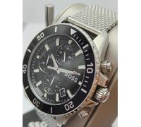 OROLOGIO HUGO BOSS UOMO ADMIRAL CHRONO HB1513904 QUADRANTE NERO - GARANZIA...