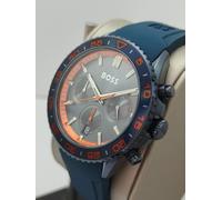 OROLOGIO HUGO BOSS UOMO CHRONO RUNNER HB15142 QUADRANTE BLU - GARANZIA - PREZ...