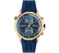 OROLOGIO HUGO BOSS UOMO GLOBETROTTER HB1513822 QUADRANTE BLU - GARANZIA - U...